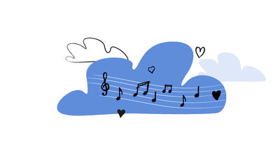 Illustration of music notes