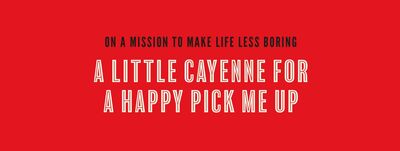 A little cayenne for a happy pick me up