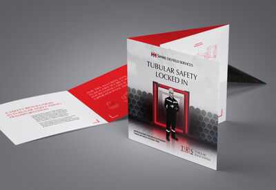 Mockup trifold square