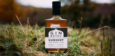 Gin Bothy Gunshot bottle design
