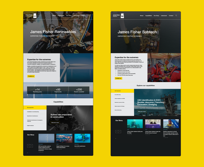 Reusable website components and patterns
