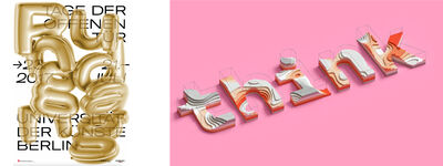 Three dimensional typography