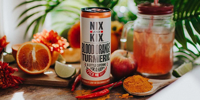 Blood Orange Turmeric can with ingredients