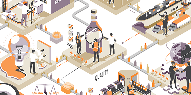 Packaging & supply chain illustrations